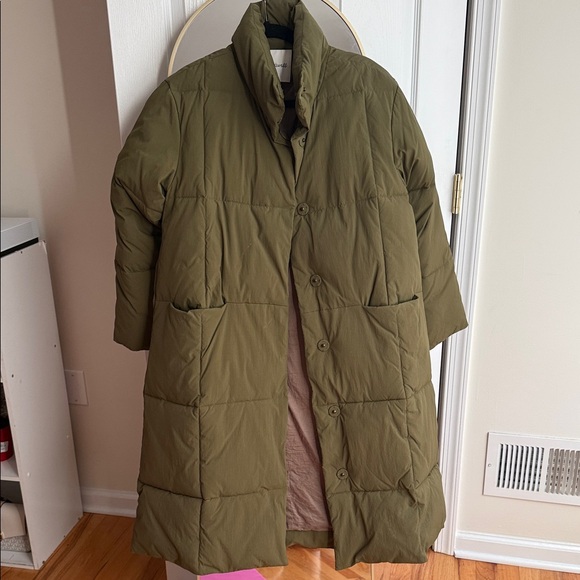 Madewell Khaki Puffer Jacket